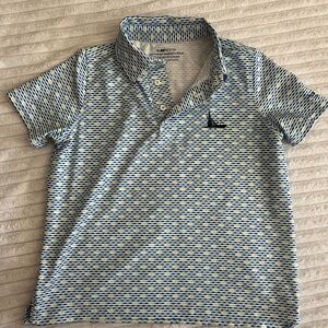 Vineyard Vines Blue and Yellow Patterned Polo